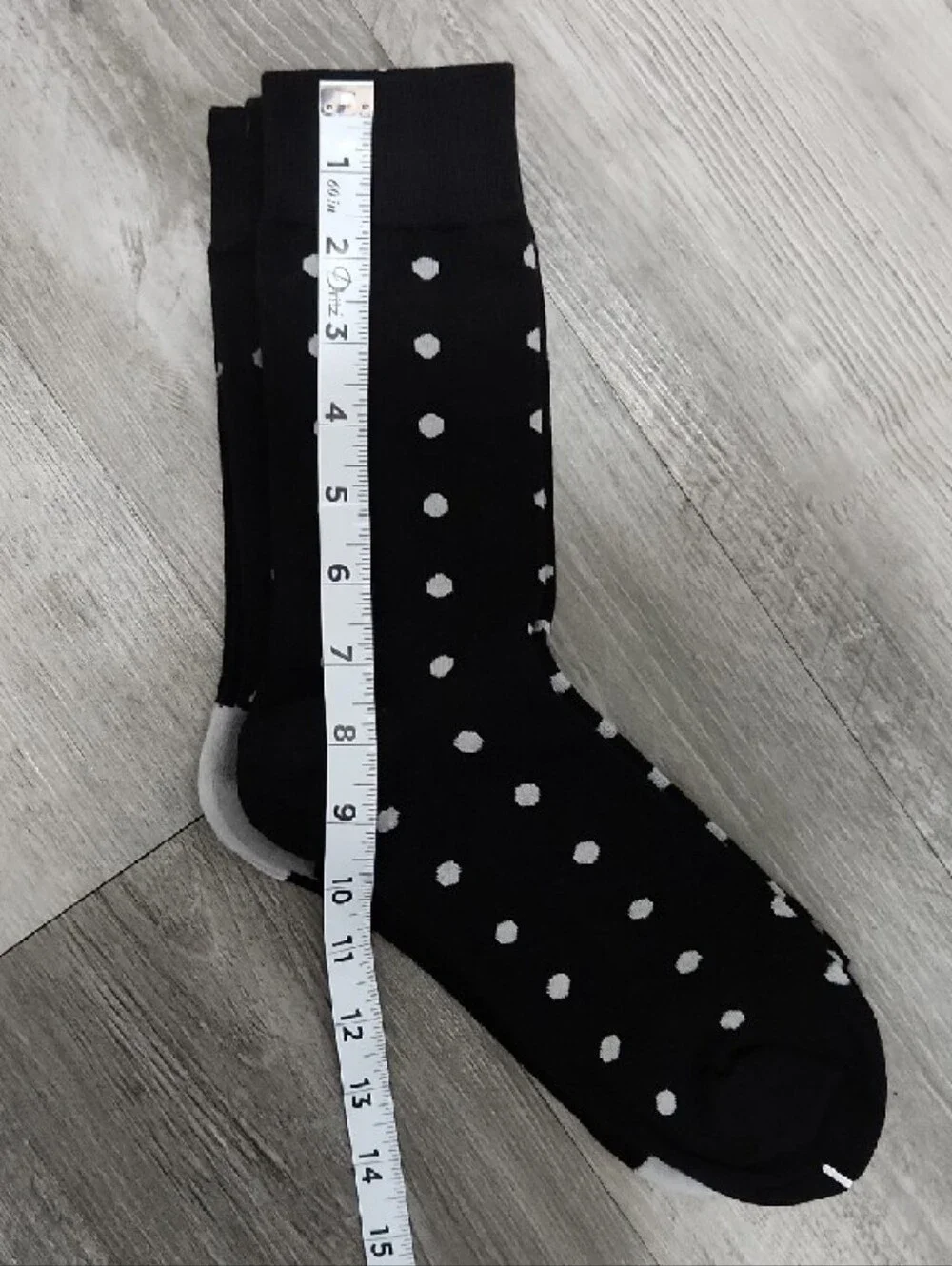 Black Polka Dot Trouser Socks - 3 Pack Size 9 / 11 Medium Men Women Kids - Picture 7 of 8